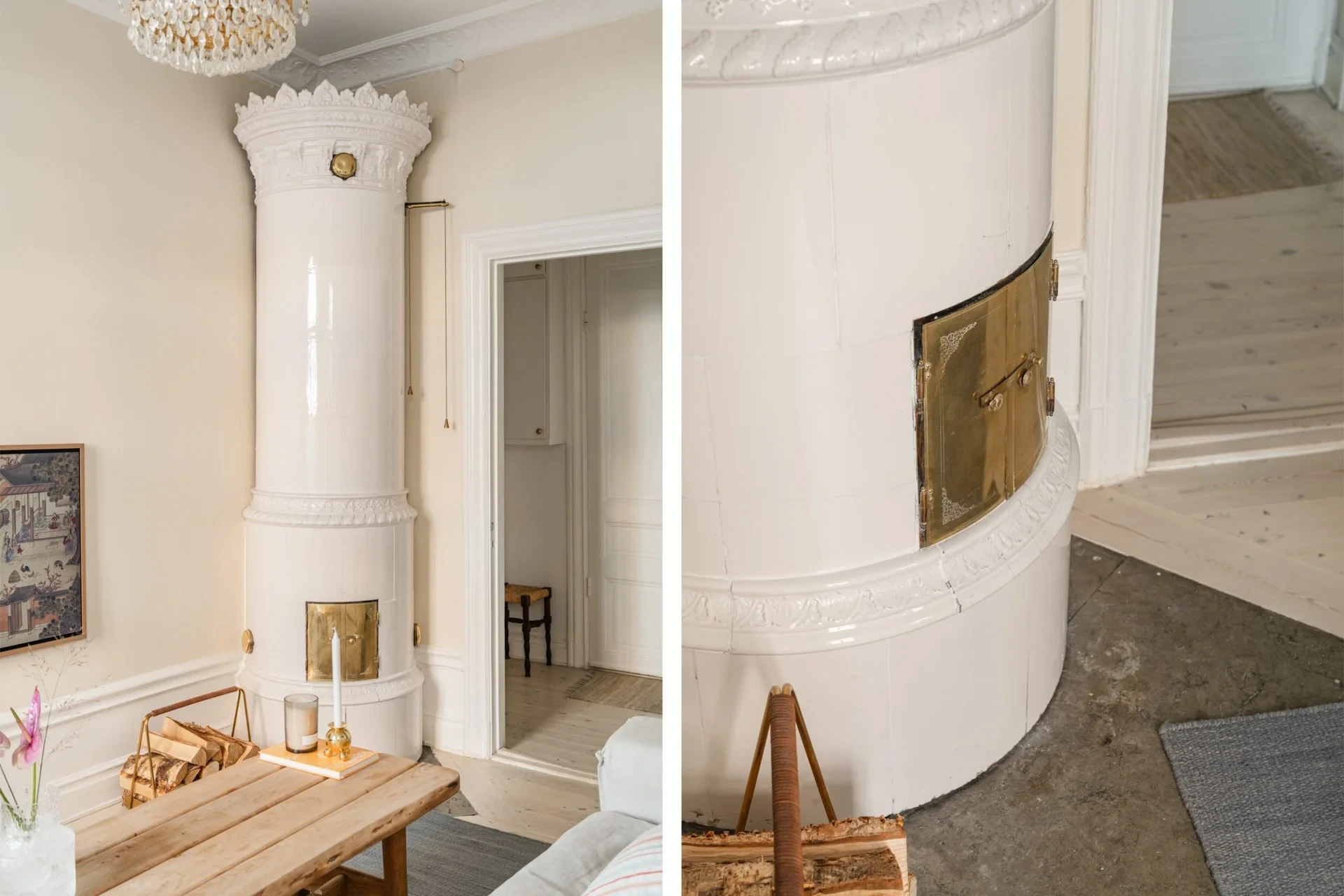 Sekelskiftesbostad i fint skick med fungerande kakelugn!