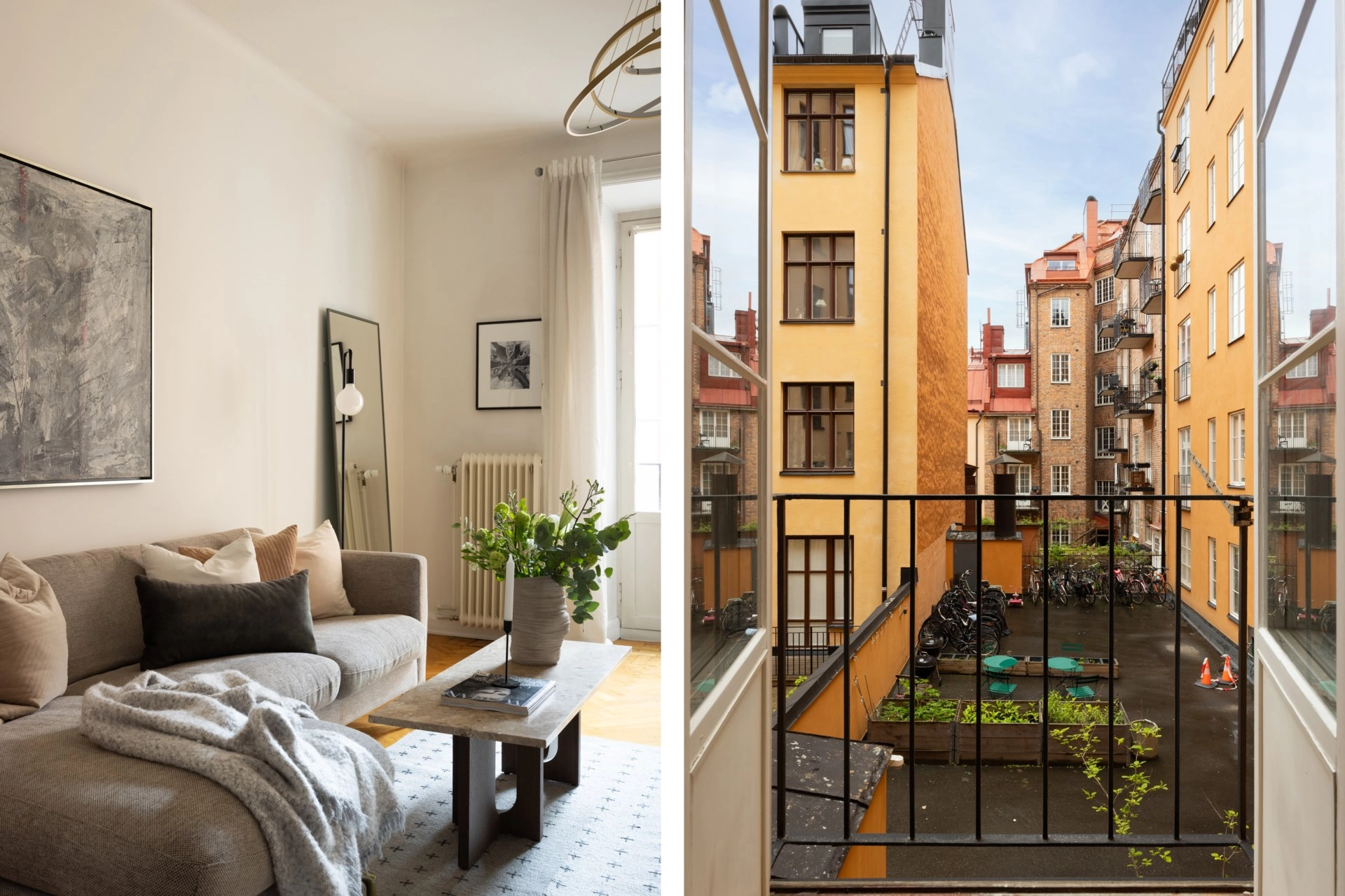Tvåa med själ och karaktär – öppen spis & fiskbensparkett!