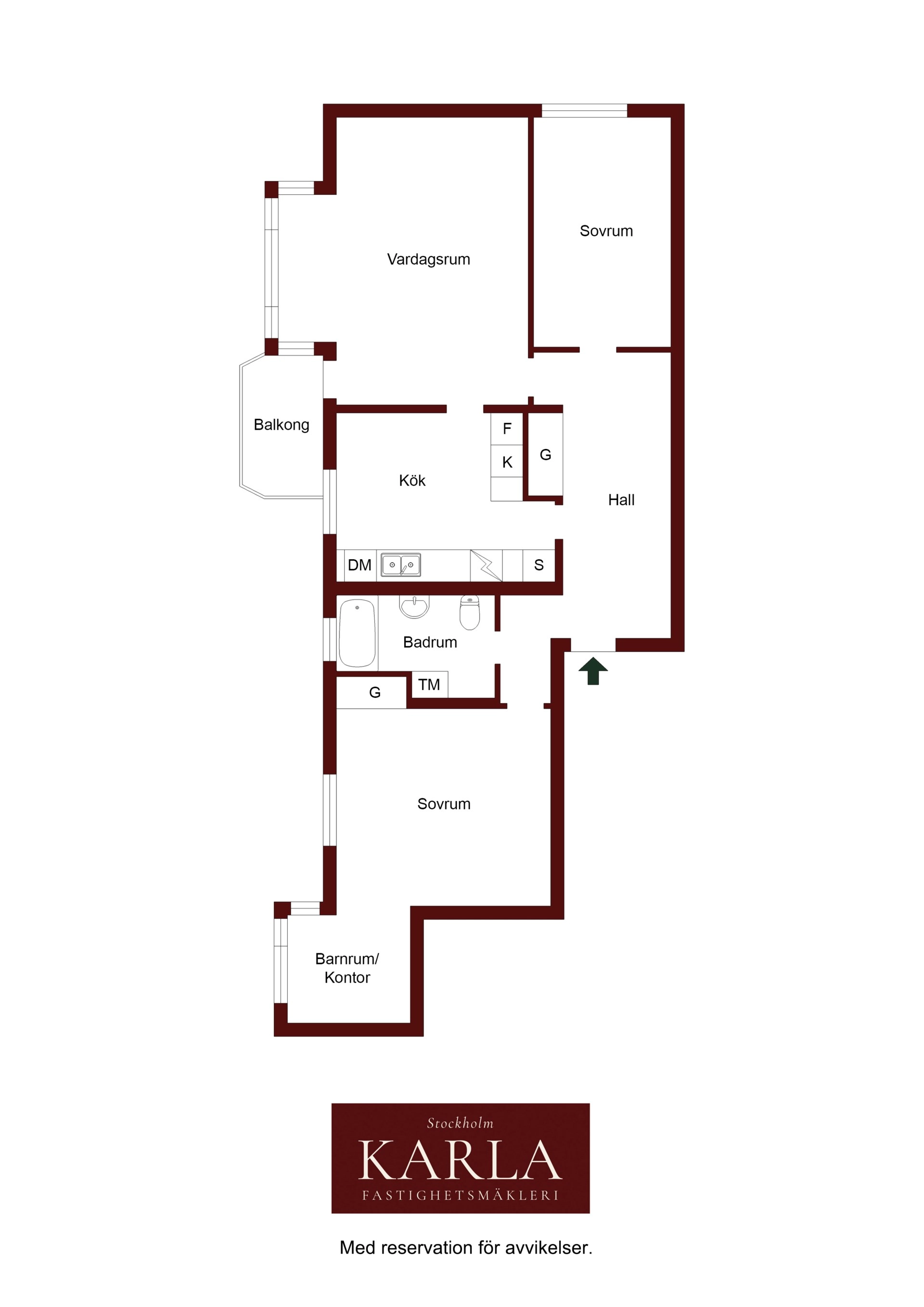 Drömboende i hjärtat av Birkastan – optimal trea med balkong i söderläge och garage!