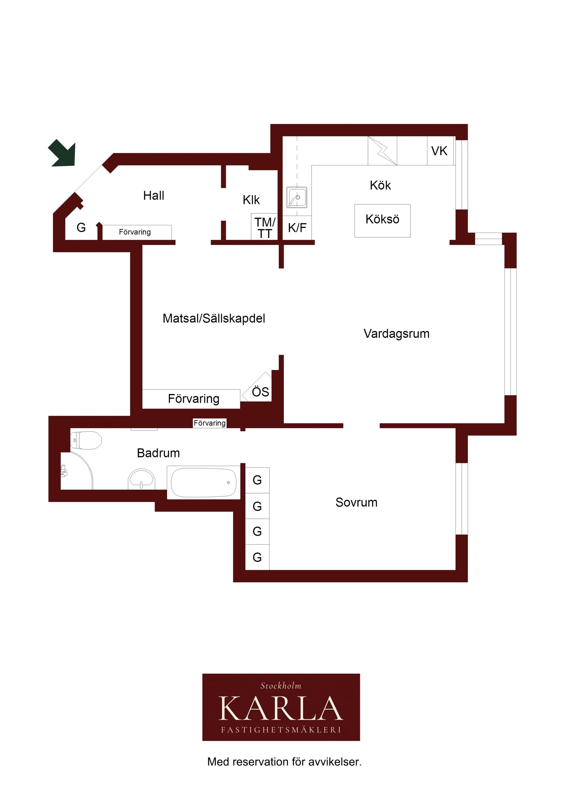 Stilfullt renoverad med vy mot Nybroviken – garage i föreningen!