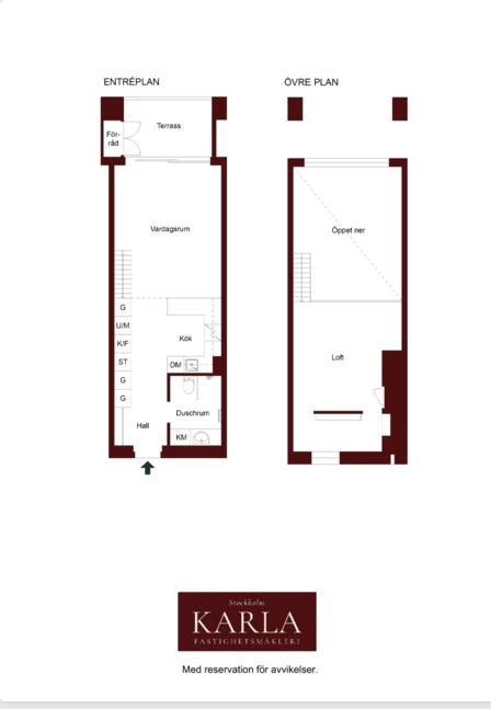Exklusiv studiolägenhet med loft och terrass i expansiva Hagastaden